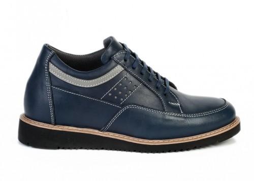 SH2484 Gizli Topuklu Boy Uzatan Hakiki Deri Ayakkabı