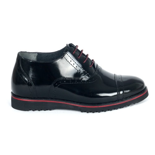 SH2709 Gizli Topuklu Boy Uzatan Hakiki Rugan Deri Ayakkabı