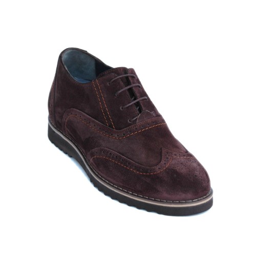 SH2779 Gizli Topuklu Boy Uzatan Hakiki Süet Deri Ayakkabı